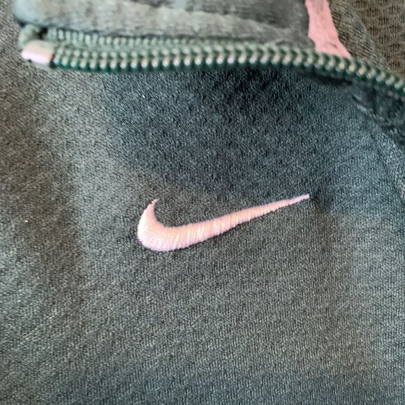 Michigan State Shirt Women's Lg Nike Dri Fit 1/4 Zip Embroidered Logo & Swoosh - Picture 3 of 7